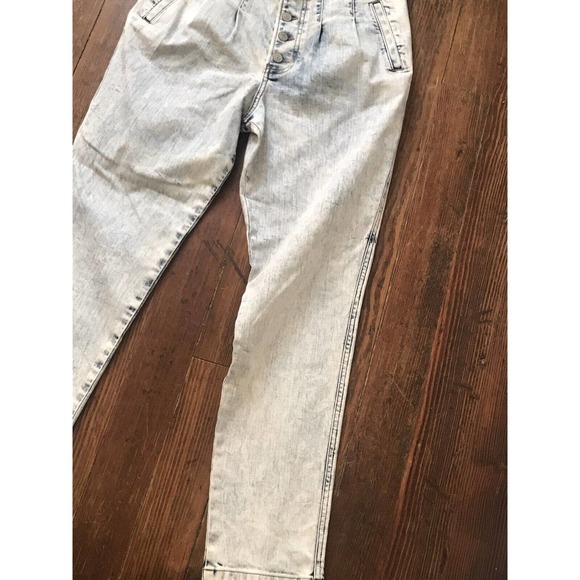 Express Ankle Legging Mid Rise Button Fly Jeans Light Wash Denim 6 R Repreve - Picture 2 of 9